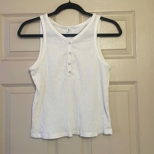 White Knit Top